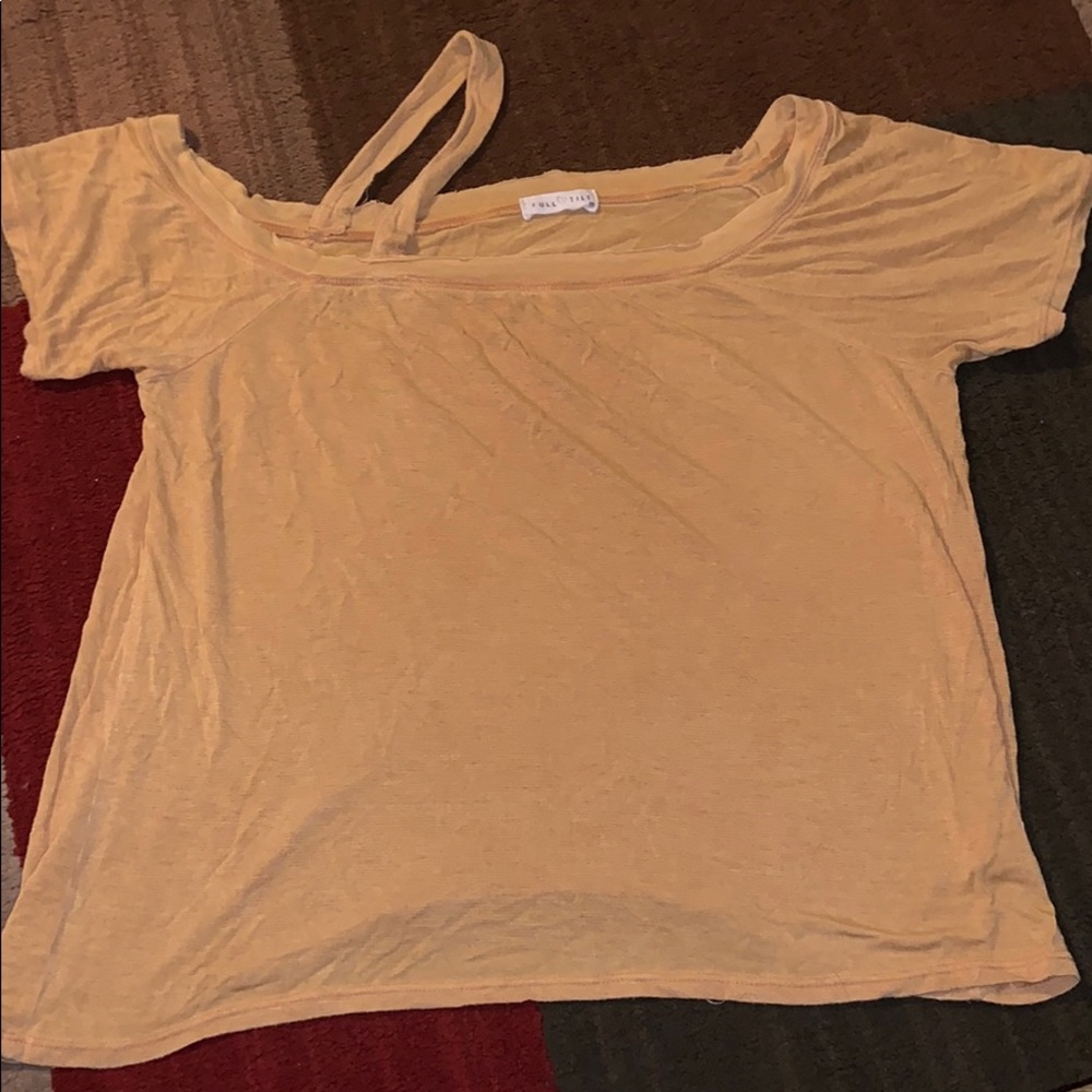 Mustard yellow shoulder top